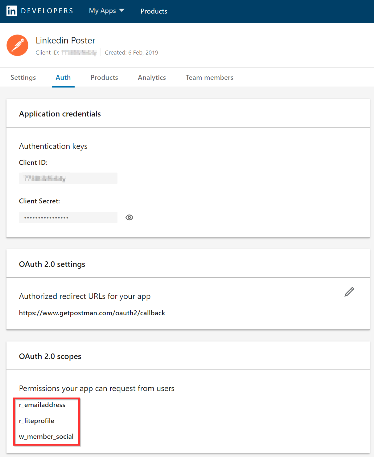 Customize social sharing on Linkedin via API feng.blog();